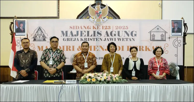 Pelayan Harian Majelis Agung GKJW periode 2025-2028